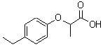 结构式 CAS# 99761-31-6, 2-(4-乙基苯氧基)丙酸