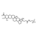 CAS#: 99794-82-8， (3A,5B)-24-Oxo-24-[(2-Sulfoethyl)Amino]Cholan-3-Yl B-D-Glucopyranosiduronic Acid
