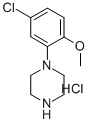 structure of CAS# 99857-72-4, 1-(5-Chloro-2-Methoxyphenyl)-Piperazine;N-(5-Chloro-2-Methoxyphenyl)-Piperazine Monohydrochloride;1-(5-Chloro-2-Methoxyphenyl)Piperazine Hydrochloride 96%;1-(5-CHLORO-2-METHOXYPHENYL)PIPERAZINE HYDROCHLORIDE
