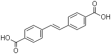 4,4'-二苯乙烯二羧酸分子结构 (CAS 100-31-2)