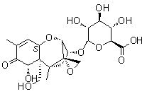 脱氧雪腐镰刀菌烯醇 3-beta-D-葡糖苷酸分子结构 (CAS 1000000-13-4)