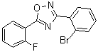 structure of CAS# 1000339-25-2, 3-(2-Bromophenyl)-5-(2-fluorophenyl)-1,2,4-oxadiazole