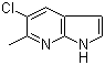 structure of CAS# 1000340-18-0, 5-Chloro-6-methyl-1H-pyrrolo[2,3-b]pyridine