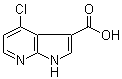 4-Chloro-1H-pyrrolo[2,3-b]pyridine-3-carboxylic acid molecular structure (CAS 1000340-37-3)