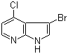 结构式 CAS# 1000340-39-5, 3-溴-4-氯-1H-吡咯并[2,3-b]吡啶
