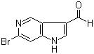 6-Bromo-1H-pyrrolo[3,2-c]pyridine-3-carboxaldehyde molecular structure (CAS 1000341-75-2)