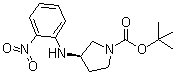 结构式 CAS# 1000370-76-2, (3R)-3-[(2-硝基苯基)氨基]-1-吡咯烷羧酸叔丁酯