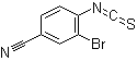 结构式 CAS# 1000577-91-2, 3-溴-4-异硫氰酸基苯甲腈