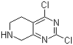 structure of CAS# 1000578-08-4, 2,4-Dichloro-5,6,7,8-tetrahydropyrido[3,4-d]pyrimidine