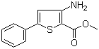 structure of CAS# 100063-22-7, Methyl 3-amino-5-phenylthiophene-2-carboxylate