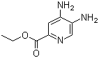 结构式 CAS# 1000783-11-8, 4,5-二氨基-2-吡啶羧酸乙酯