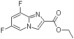 结构式 CAS# 1000844-18-7, 6,8-二氟咪唑并[1,2-a]吡啶-2-羧酸乙酯