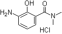 structure of CAS# 1000993-70-3, 3-Amino-2-hydroxy-N,N-dimethylbenzamide hydrochloride (1:1)
