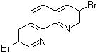 结构式 CAS# 100125-12-0, 3,8-二溴菲罗啉; 3,8-二溴-1,10-菲罗啉