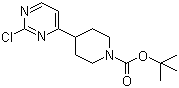 结构式 CAS# 1001754-82-0, 4-(2-氯-4-嘧啶基)-1-哌啶羧酸叔丁酯