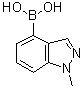 (1-Methyl-1H-indazol-4-yl)boronic acid molecular structure (CAS 1001907-60-3)