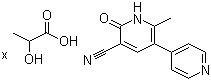Milrinone lactate molecular structure (CAS 100286-97-3)