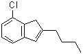 结构式 CAS# 1003709-15-6, 2-丁基-7-氯-1H-茚