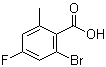 结构式 CAS# 1003709-47-4, 2-溴-4-氟-6-甲基苯甲酸