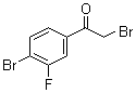结构式 CAS# 1003879-02-4, 2-溴-1-(4-溴-3-氟苯基)乙酮