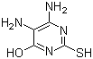 structure of CAS# 1004-76-8, 2-Mercapto-4-hydroxy-5,6-diaminopyrimidine;4,5-Diamino-6-hydroxy-2-mercaptopyrimidine; 5,6-Diamino-2-thiouracil; 4,5-Diamino-2-mercaptopyrimidine-6-ol