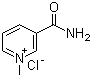 structure of CAS# 1005-24-9, N1-Methylnicotinamide chloride;1-methylpyridin-1-ium-3-carboxamide chloride