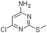 结构式 CAS# 1005-38-5, 4-氨基-6-氯-2-甲硫基嘧啶