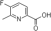 structure of CAS# 1005474-88-3, 5-Fluoro-6-methylpyridine-2-carboxylic acid;5-Fluoro-6-methyl-2-pyridinecarboxylic acid