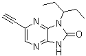 structure of CAS# 1005491-05-3, Tirasemtiv;1-(1-Ethylpropyl)-6-ethynyl-1,3-dihydro-2H-imidazo[4,5-b]pyrazin-2-one; CK 2017357