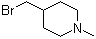 4-(Bromomethyl)-1-methylpiperidine molecular structure (CAS 100613-97-6)