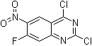 2,4-二氯-7-氟-6-硝基喹唑啉分子结构 (CAS 1007308-75-9)