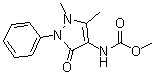 2,3-二甲基-5-氧代-1-苯基-3-吡唑啉-4-氨基甲酸甲酯分子结构 (CAS 10077-96-0)