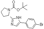 tert-Butyl (S)-2-[5-(4-bromophenyl)-1H-imidazol-2-yl]pyrrolidine-1-carboxylate molecular structure (CAS 1007882-04-3)