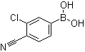 结构式 CAS# 1008415-02-8, 3-氯-4-氰基苯硼酸