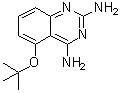 structure of CAS# 1009734-33-1, 5-(1,1-Dimethylethoxy)-2,4-quinazolinediamine