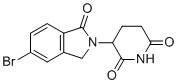 structure of CAS# 1010100-26-1, 3-(5-Bromo-1-oxoisoindolin-2-yl)piperidine-2,6-dione;3-(6-bromo-3-oxo-1H-isoindol-2-yl)piperidine-2,6-dione
