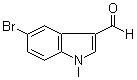 5-Bromo-1-methylindole-3-carboxaldehyde molecular structure (CAS 10102-94-0)