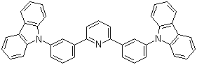 结构式 CAS# 1013405-24-7, 9,9'-(2,6-吡啶二基二-3,1-亚苯)双-9H-咔唑