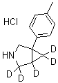 5-(4-Methylphenyl)-3-azabicyclo[3.1.0]hexane-1,2,2,6,6-d<sub>5</sub> hydrochloride (1:1) molecular structure (CAS 1014696-75-3)