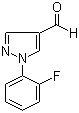 结构式 CAS# 1015845-52-9, 1-(2-氟苯基)-1H-吡唑-4-甲醛