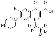 结构式 CAS# 1015856-57-1, 诺氟沙星-d5