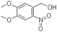 structure of CAS# 1016-58-6, 4,5-Dimethoxy-2-nitrobenzyl alcohol;6-Nitroveratryl alcohol; (4,5-Dimethoxy-2-nitro-phenyl)-methanol