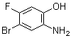 结构式 CAS# 1016234-89-1, 2-氨基-4-溴-5-氟苯酚