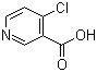 结构式 CAS# 10177-29-4, 4-氯烟酸; 4-氯吡啶-3-甲酸; 4-氯-3-吡啶甲酸