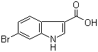 structure of CAS# 101774-27-0, 6-Bromoindole-3-carboxylic acid;6-Bromo-1H-indole-3-carboxylic acid