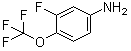 structure of CAS# 1017779-69-9, 3-Fluoro-4-(trifluoromethoxy)aniline;3-Fluoro-4-trifluoromethoxyphenylamine