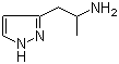 结构式 CAS# 1017783-22-0, 1-(1H-吡唑-3-基)丙-2-胺