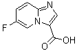 结构式 CAS# 1019021-85-2, 6-氟咪唑并[1,2-a]吡啶-3-羧酸