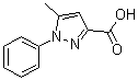 结构式 CAS# 10199-57-2, 5-甲基-1-苯基-1H-吡唑-3-羧酸