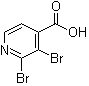 结构式 CAS# 1020056-98-7, 2,3-二溴-4-吡啶羧酸